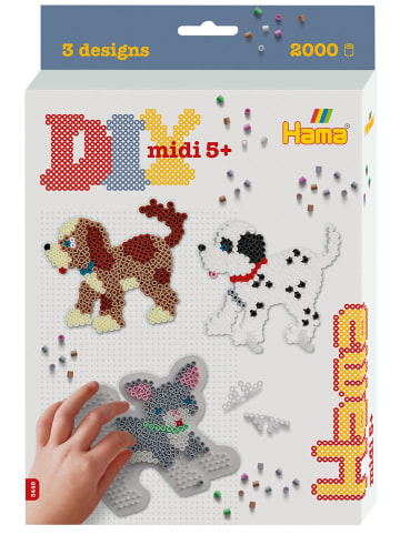 Hama Geschenkpackung Hund und Katze Midi-Bügelperlen - ab 5 Jahren