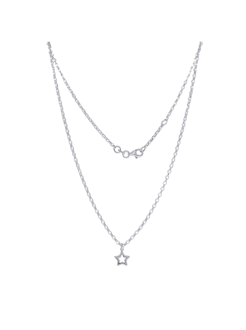 Luxxos Set "Stern mit Kette, Armband und Ohrhänger" in Silber