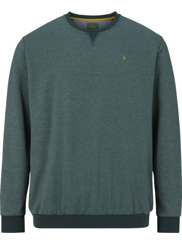 Charles Colby Sweatshirt EARL LINAS in petrol melange