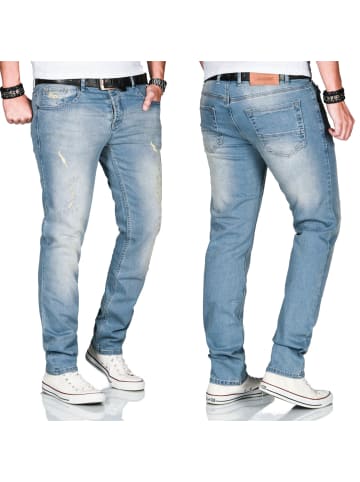 Alessandro Salvarini Jeans Salvarini-Basic-Multi8 in Mittelblau