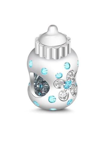 GNOCE Sterling Silber Zirkonia Baby Flasche Charm
