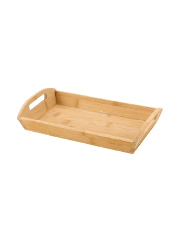 Cheffinger Tablett - Brotkorb & Obstschale mit Griffen - Modern & praktisch in Braun
