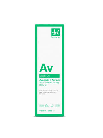 Dr Botanicals Avocado & Mandel Superfood Pflegendes Körperöl 200ml