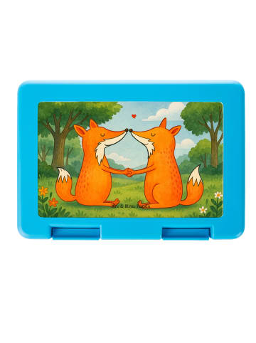 Mr. & Mrs. Panda Bento Box Füchse Liebe Design ohne Spruch in Weiß