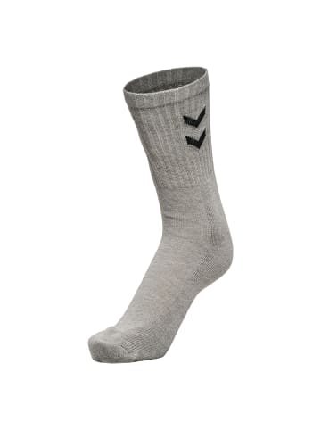 Hummel 6-er Set Sport Freizeit Basic Socken mit Logo in Grau-2