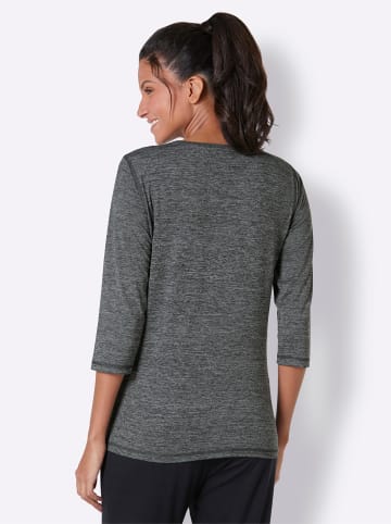 WITT WEIDEN Funktionsshirt in grau-meliert-weiß