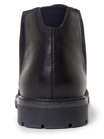 Bugatti Stiefellette aus Leder in marine - 0002