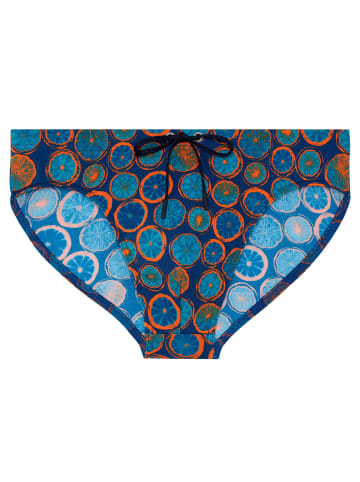 HOM Badehose Swim Mini Briefs Trapani in navy print