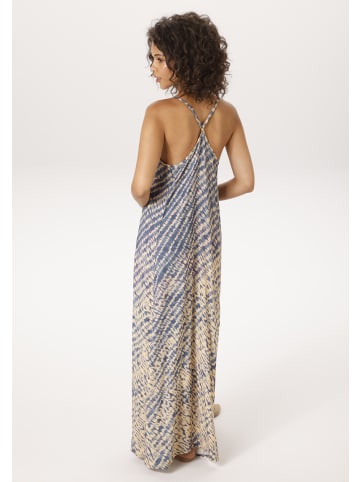 Aniston CASUAL Sommerkleid in blau-vanille