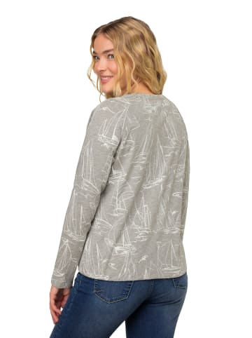 LAURASØN Shirt in grau melange