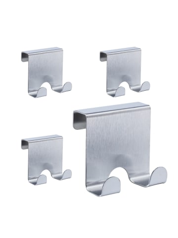 40x Türhaken in Silber - (B)7 x (H)6,5 x (T)5 cm