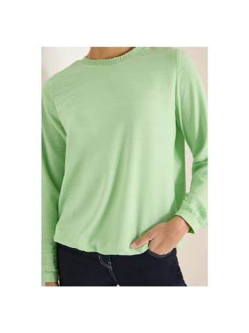 Cecil Langarmbluse in bamboo green