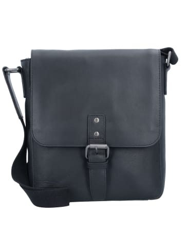 Leonhard Heyden Dakota Umhängetasche Leder 23 cm in schwarz