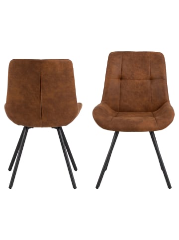 ebuy24 Esszimmerstuhl Waylor Braun 2er Set