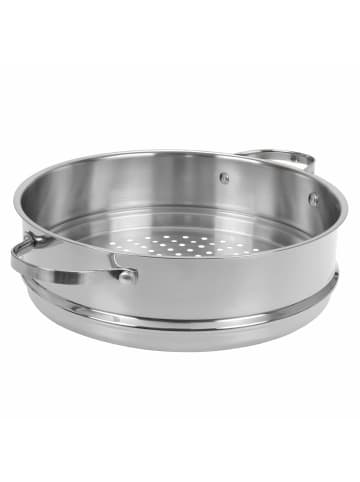GRÄWE Dampfeinsatz für Dampfgarer Ø 28 cm, Serie Pro-Line in Silber