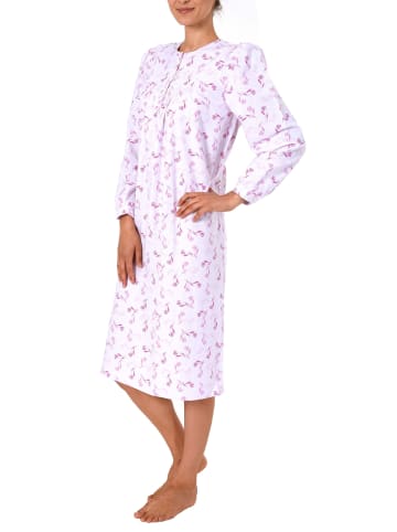 NORMANN Finett Nachthemd Knopfleiste am Hals - 37486 in pink