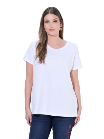 Ulla Popken Shirt in schneeweiß