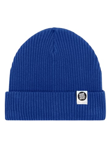 wat? Apparel Beanie Basic Fisherman Beanie in Worker Blue