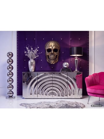 FineBuy Wanddekoration in Gold / Aluminium / 30x16x41