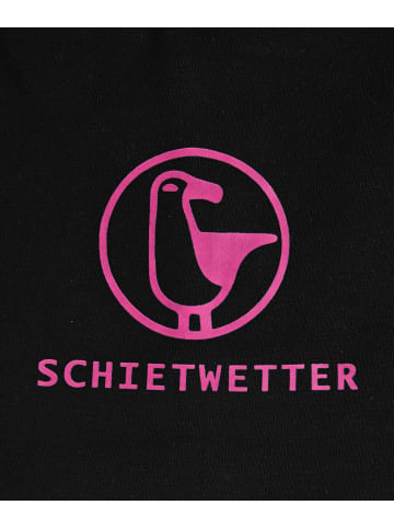 SCHIETWETTER Beanie mit Print Möwe in black/neon magenta