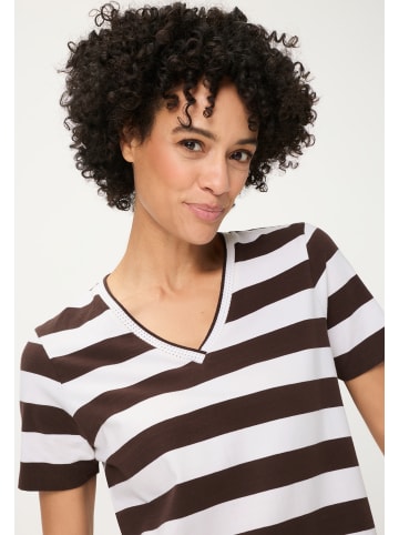 Olsen Shirt in weiß schoko - 0001