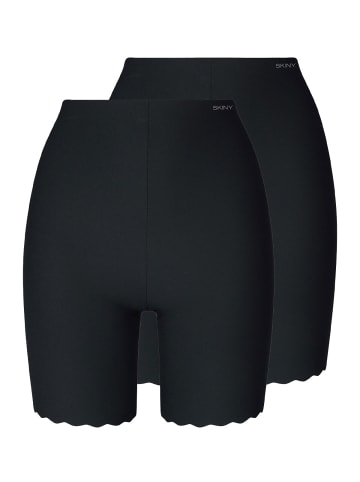 Skiny 2er Pack lange Unterhose in black