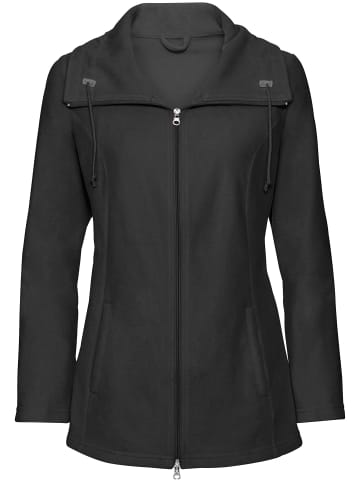 Sieh an! Fleece-Jacke in schwarz