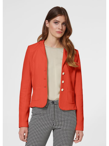 MADELEINE Kurzer Jerseyblazer mit modischer Struktur in papaya