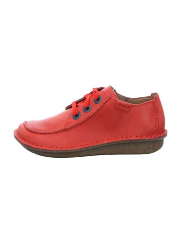 Clarks Komfort Schnürschuhe in Rot