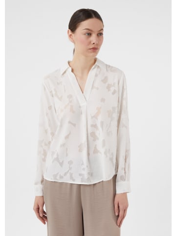 comma Bluse langarm in Weiß