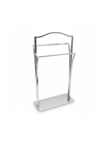 relaxdays Handtuchständer in Silber - (B)50 x (H)86 x (T)20 cm
