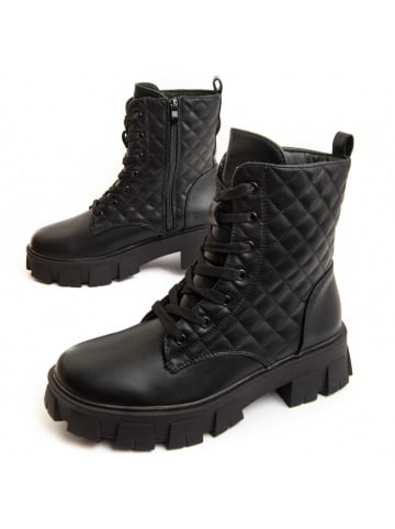 Montevita Boots Plateau-Ankle-Boot Marine in Schwarz