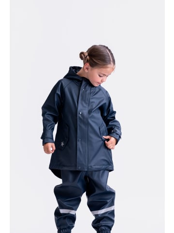 BMS Sailing Wear Regenmatel für Kinder 100% wasserdicht in dunkelblau