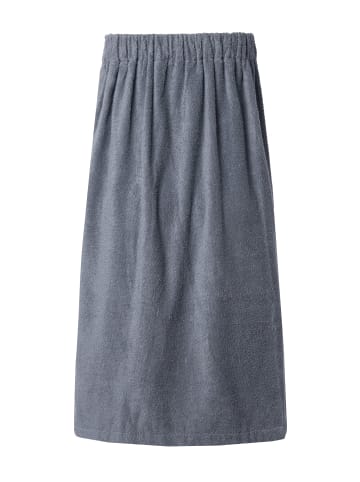 Ulla Popken Bademantel in dunkelgrau