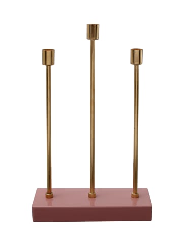 Kayoom Kerzenhalter Art Deco 325 in rosa - gold