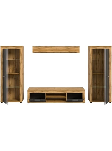 ebuy24 Regalsystem Jam (4-teilig) Grau 310 x 35 cm