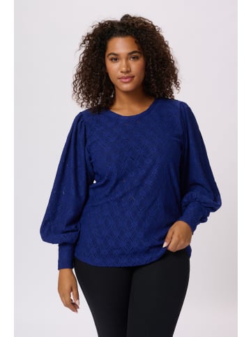 KAFFE curve Langarm-Bluse KCtina in Beacon Blue