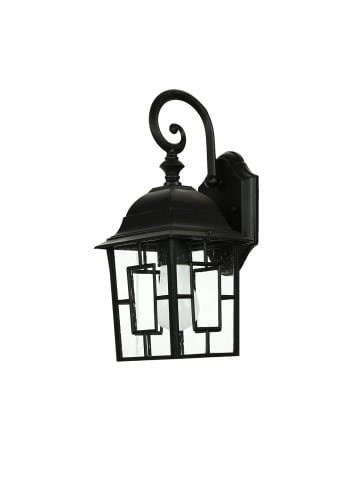 Licht-Erlebnisse Außen Wandlampe (B)15.2 x (H)37 cm in Schwarz