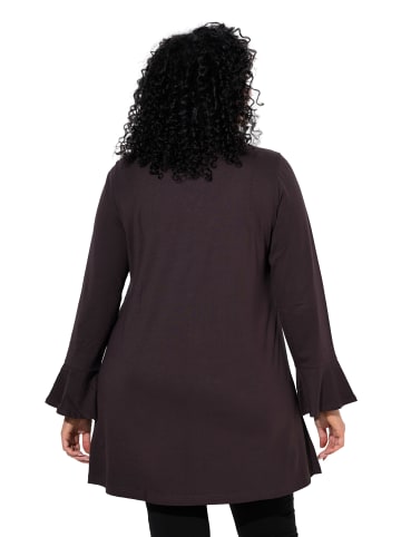 Ulla Popken Longshirt in mahagoni
