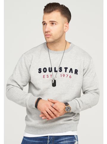 SOULSTAR Sweatshirt SYDNEY in Grau