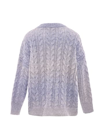 Sookie Damen Pullover in BLAU WOLLWEISS