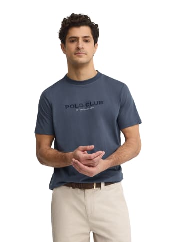 Polo Club T-Shirt ESTABLISHED MINIMAL TITLE VO in Denim