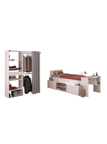 58 aufm Kessel KINDERZIMMER-SET 2-tlg. Parisot Cleo 11 Holzdekor Weiß/Grau