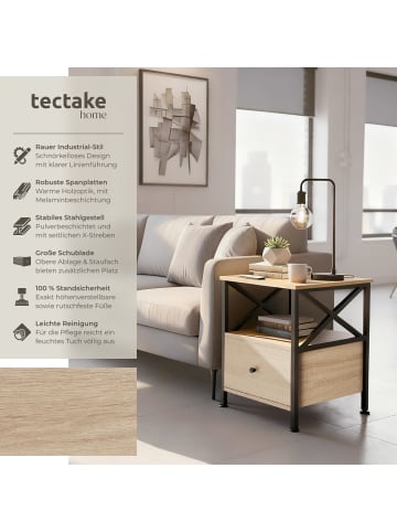 tectake Beistelltisch Falkirk 40x41,5x55,5cm