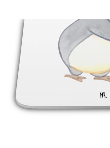 Mr. & Mrs. Panda Untersetzer Pinguine Kuscheln ohne Spruch in Weiß