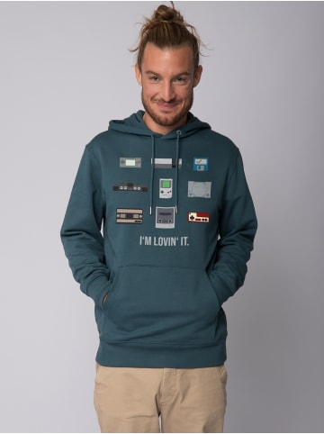 wat? Apparel Sweatshirt Videogames in Petrol