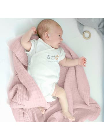 nordic coast company Musselindecke, Puckdecke, Einschlagdecke, Babydecke Musselin, atmungsaktiv