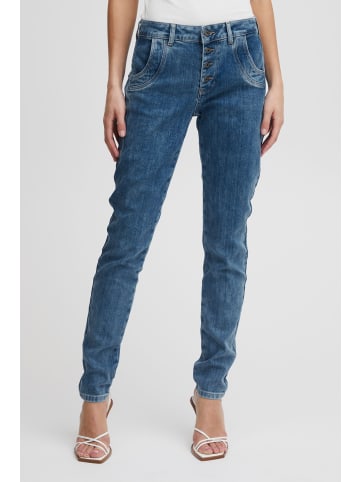 Pulz Jeans PZMELINA loose fit in Medium Blue Denim