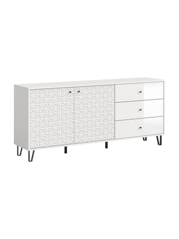 ebuy24 Sideboard Prisma Weiß 169 x 40 cm