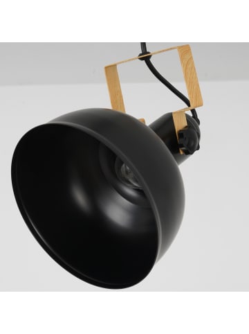 ZMH Pendelleuchte 1-flammige E27 in Schwarz Eisen Drehbar